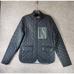 Shipley & Halmos Dean Lightweight Field Jacket‎ Mens S Charcoal Quilted Zip EUC